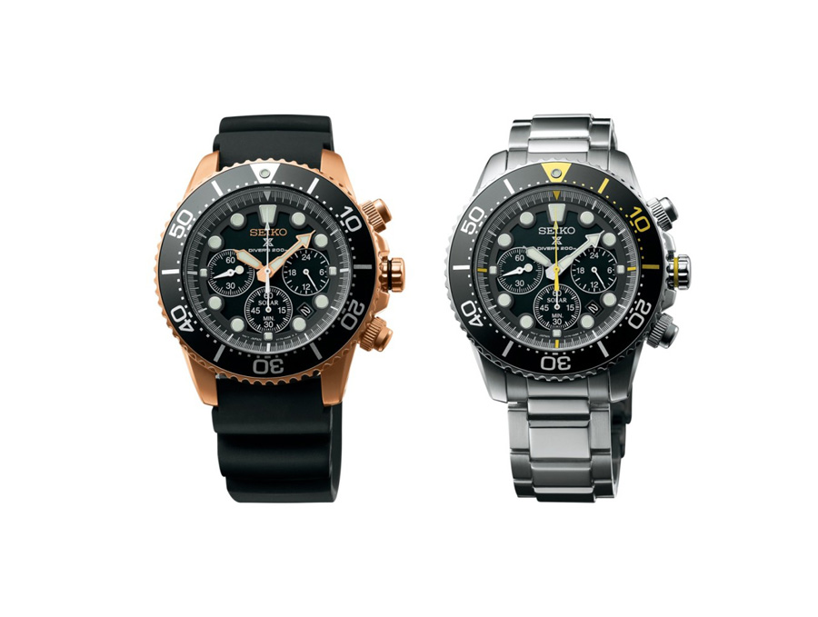 Seiko Diver Chronograph Solar เพิ่มสีใหม่