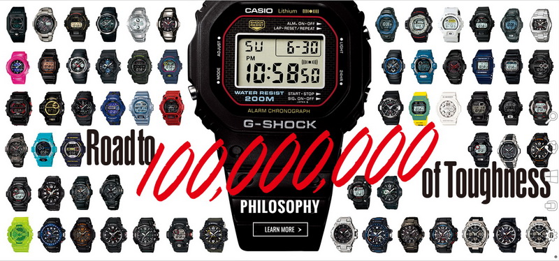 Casio G-Shock ฉลอง 35 ปีกับยอดผลิต 100 ล้านเรือน