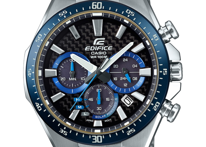 Casio Edifice EQS-800 คาร์บอน พลังแสงอาทิตย์ และ Chronograph