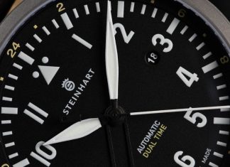 Steinhart NAV B-Uhr Dual Time เปิดตลาดนักบิน GMT