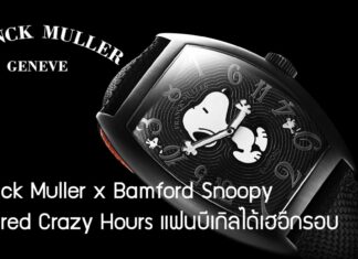 Franck Muller x Bamford Snoopy inspired Crazy Hours