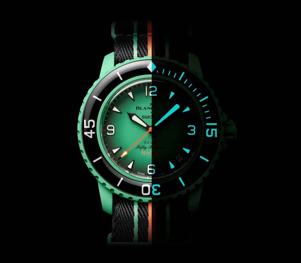 Blancpain x SWATCH Bioceramic Scuba Fifty Fathoms India