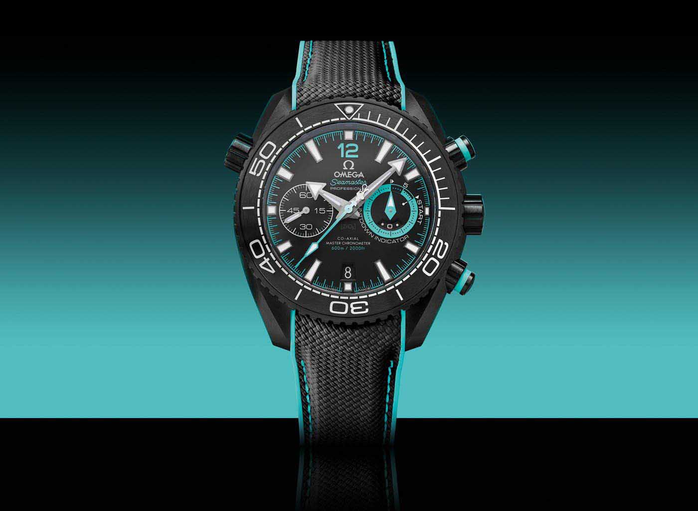 OMEGA Seamaster Planet Ocean Chronograph ETNZ Deep Black