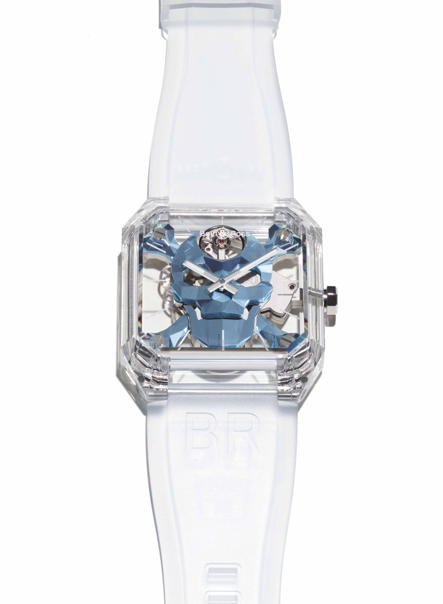 Bell & Ross BR 01 Cyber Skull Sapphire Ice Blue