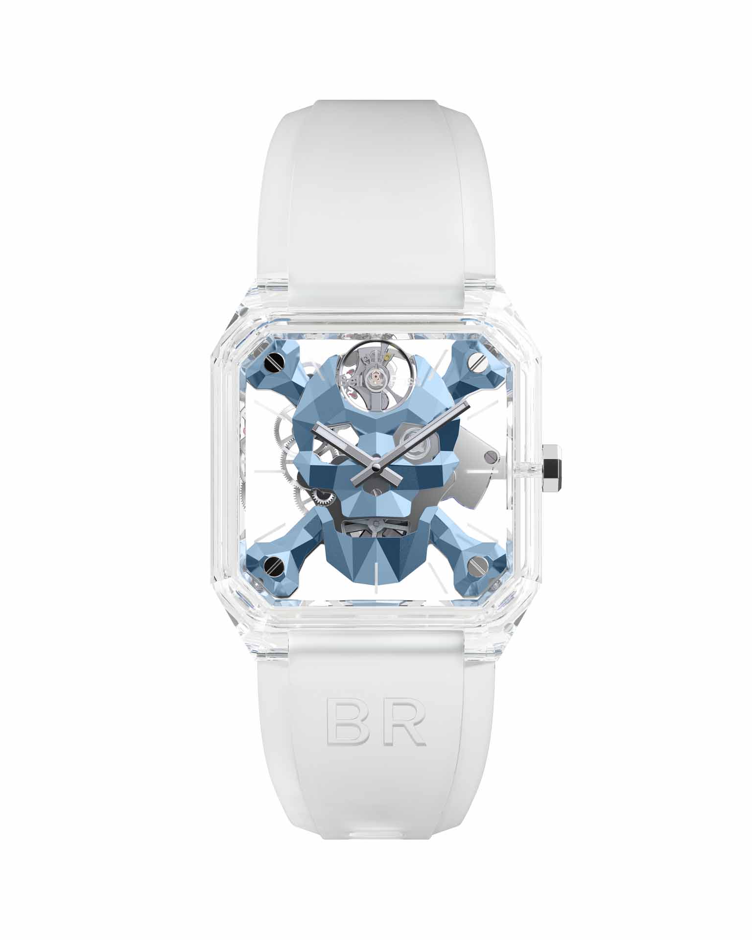 Bell & Ross BR 01 Cyber Skull Sapphire Ice Blue