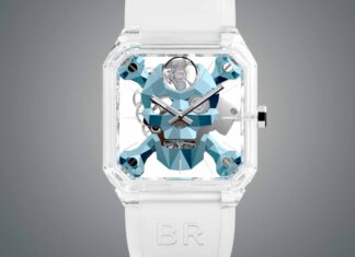 Bell & Ross BR 01 Cyber Skull Sapphire Ice Blue