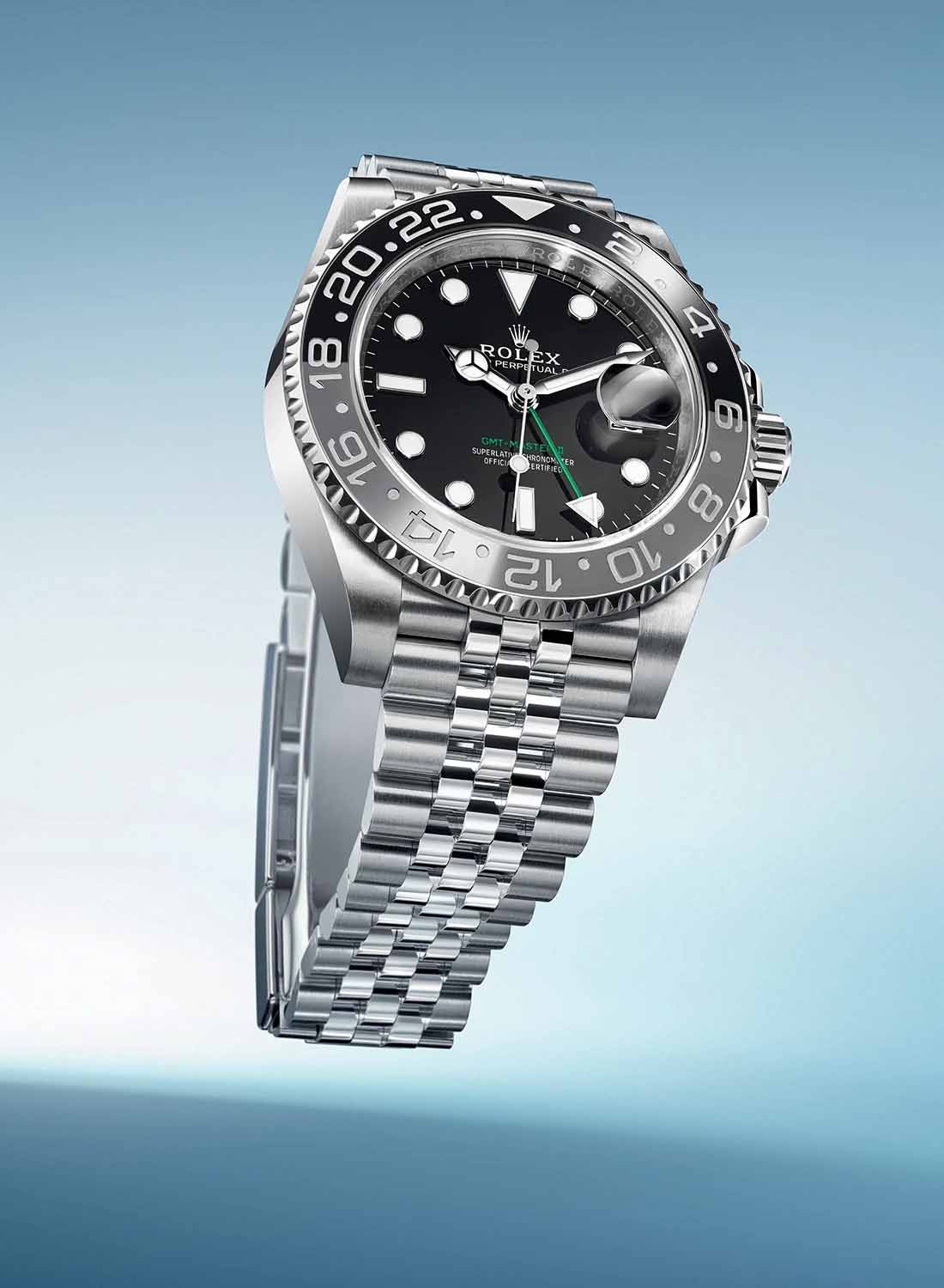 Rolex GMT Master II Ref.126710GRNR ขอบใหม่ดำ-เทาบนตัวเรือน Oystersteel