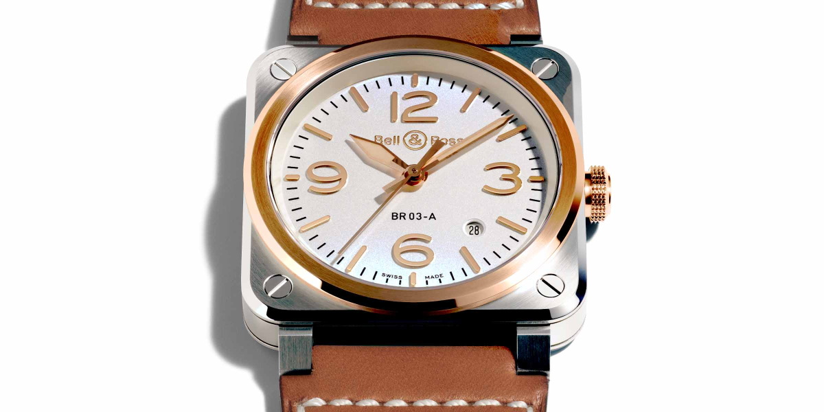 Bell & Ross BR 03 White Steel & Gold