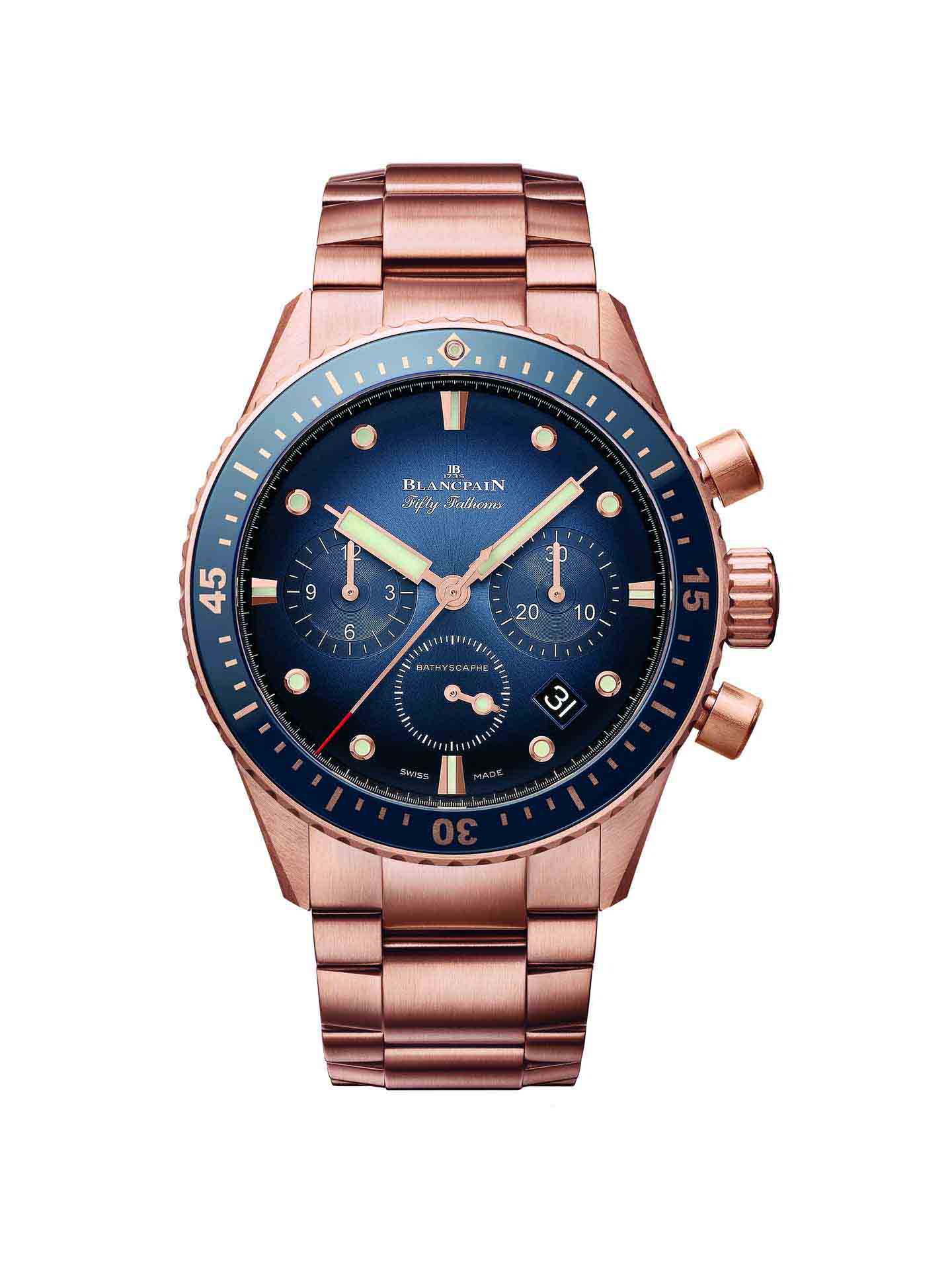 Blancpain Fifty Fathoms Bathyscaphe Red Gold 18K