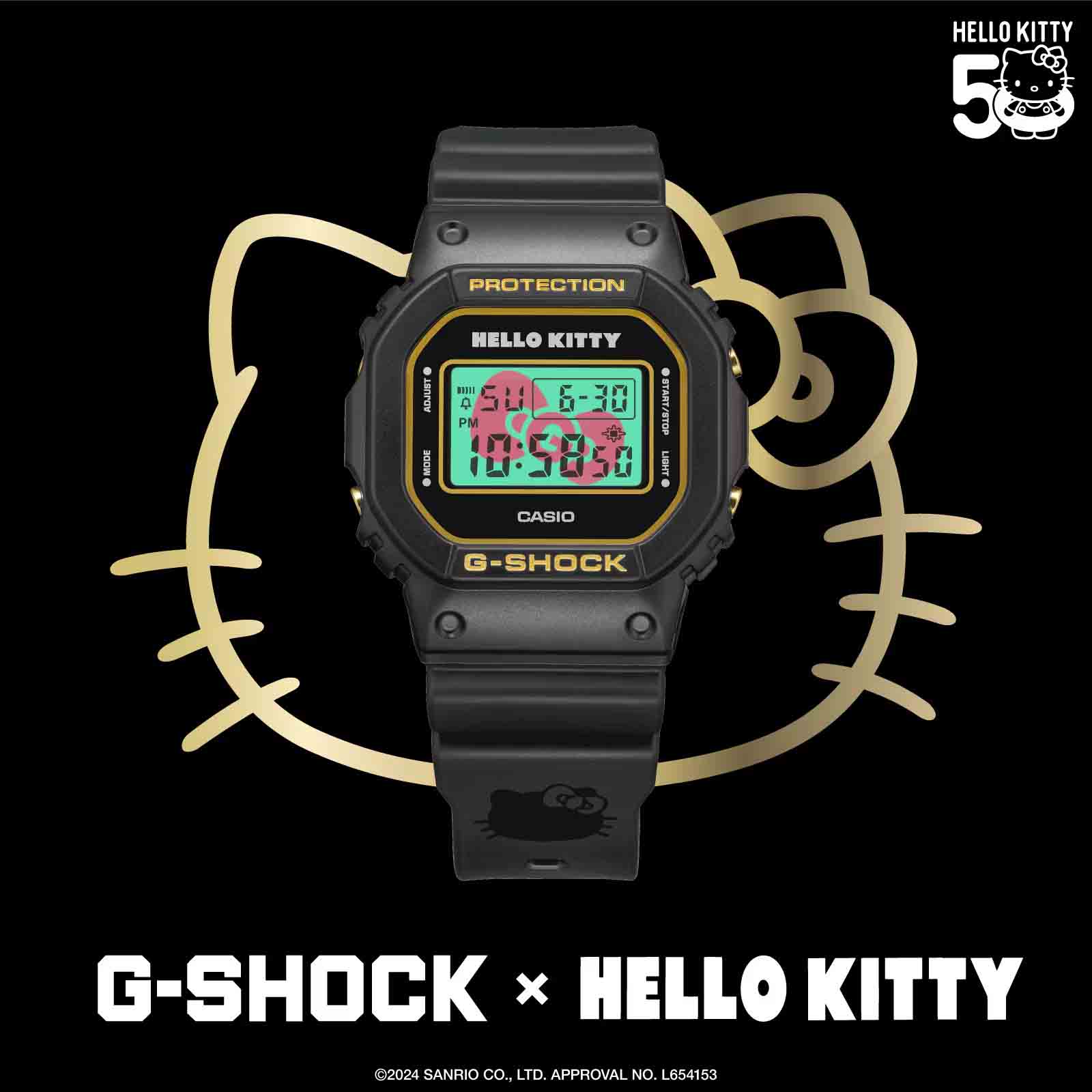 Casio G-SHOCK Hello Kitty 50th Anniversary DW-5600KT24-1JR