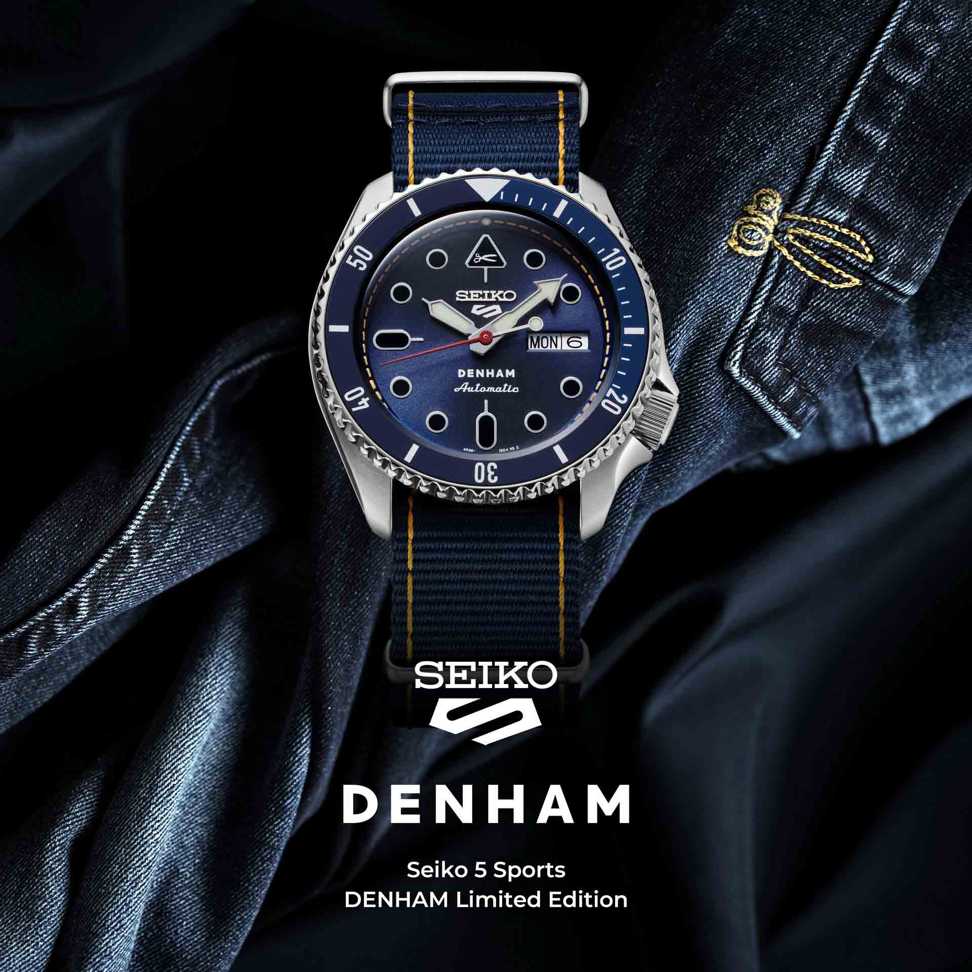 Seiko 5 Sports DENHAM Limited Edition ผสานงานคราฟท์บนเรือนเวลา