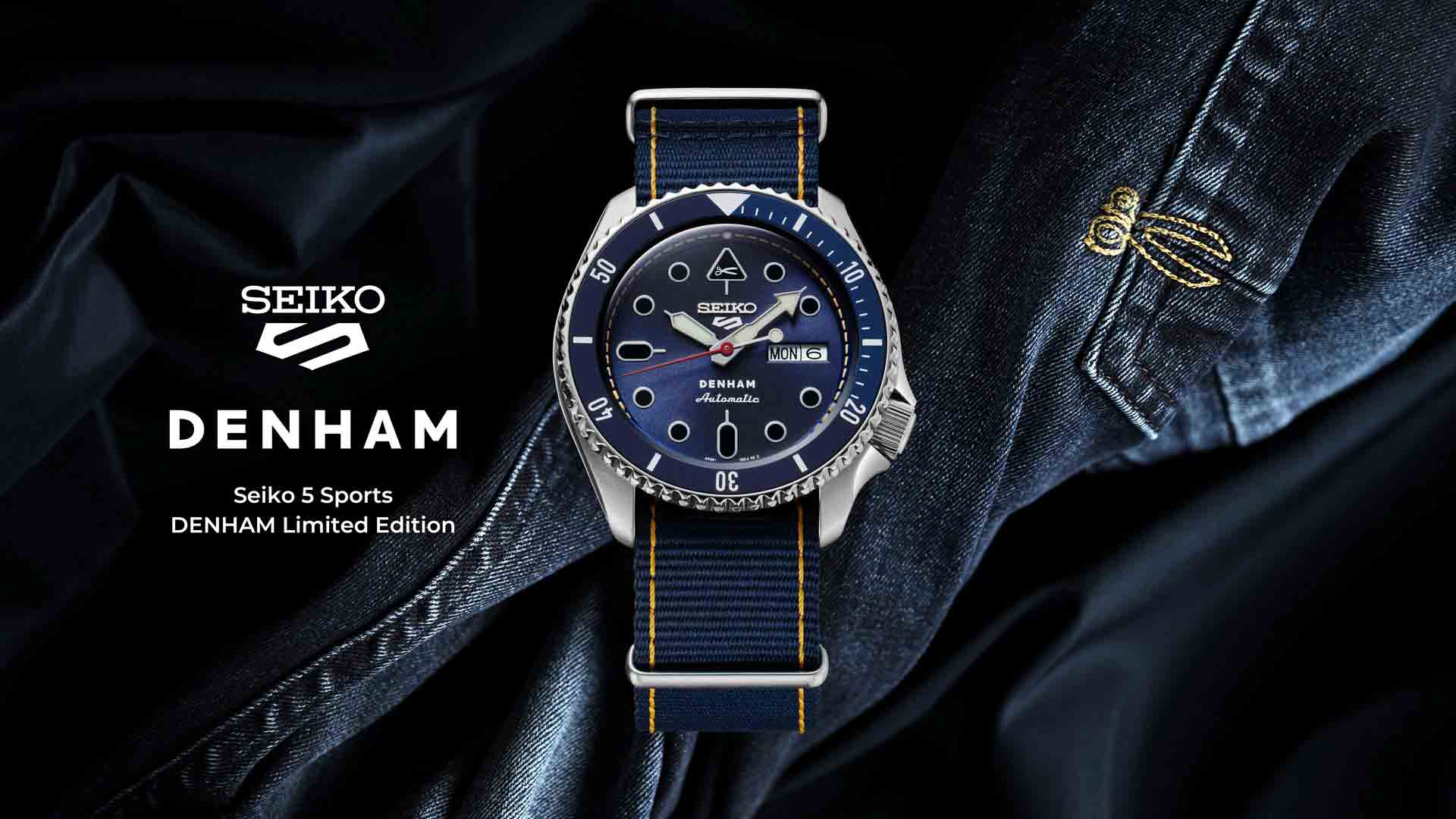 Seiko 5 Sports DENHAM Limited Edition ผสานงานคราฟท์บนเรือนเวลา