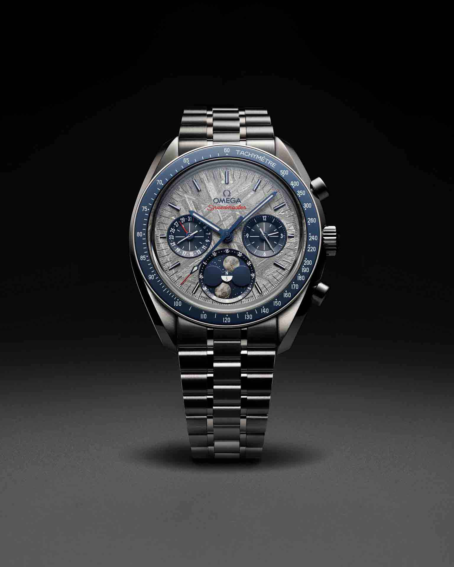 OMEGA Speedmaster Moonphase Meteorite