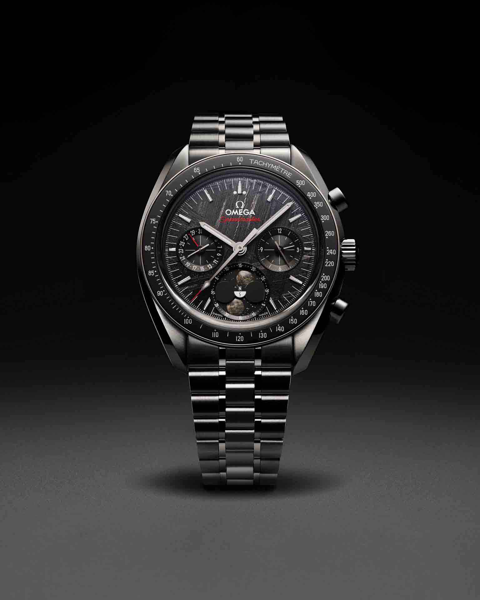 OMEGA Speedmaster Moonphase Meteorite