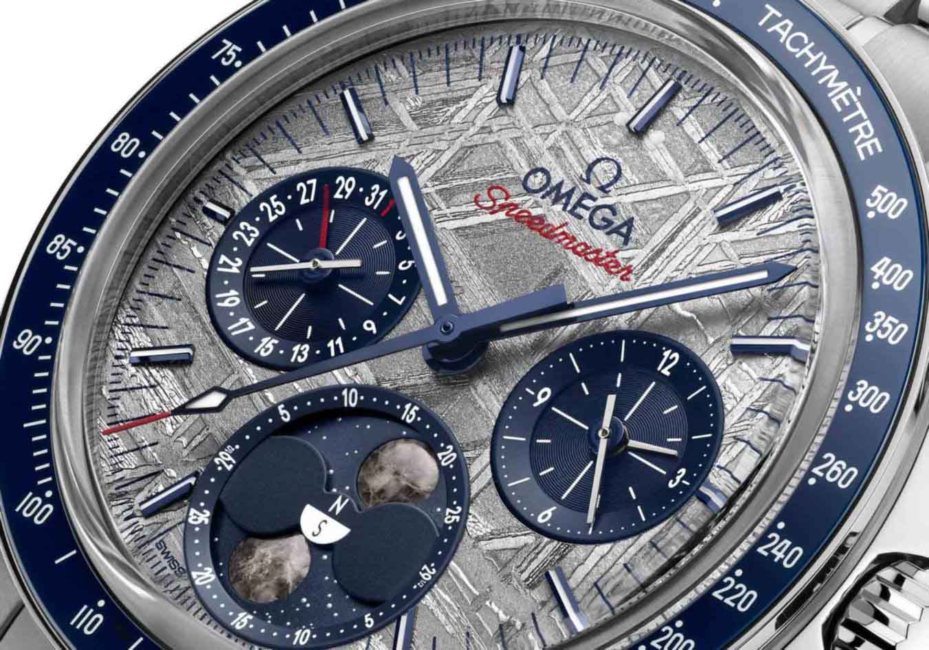 OMEGA Speedmaster Moonphase Meteorite