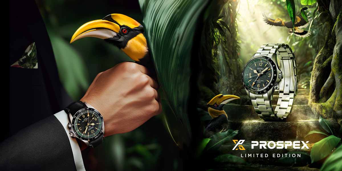 Seiko Prospex Alpinist GMT Asia Limited Edition inspired by Hornbills SPB493J