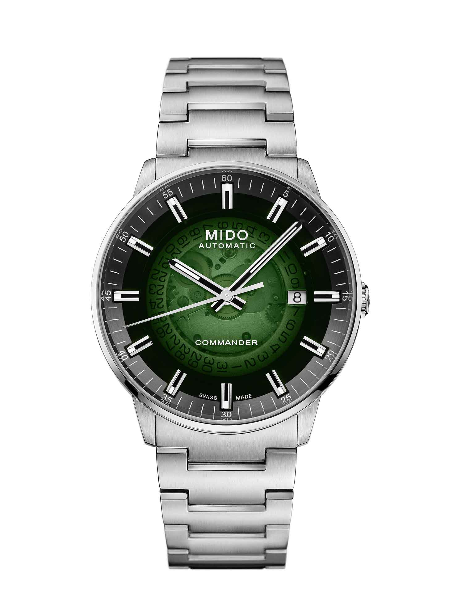 Mido Commander Gradient Green Dial